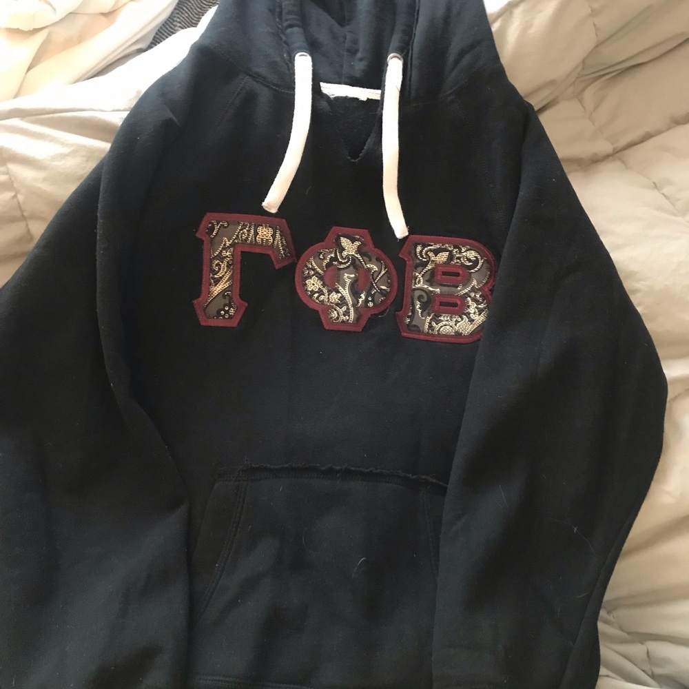 gamma phi beta letters hoodie